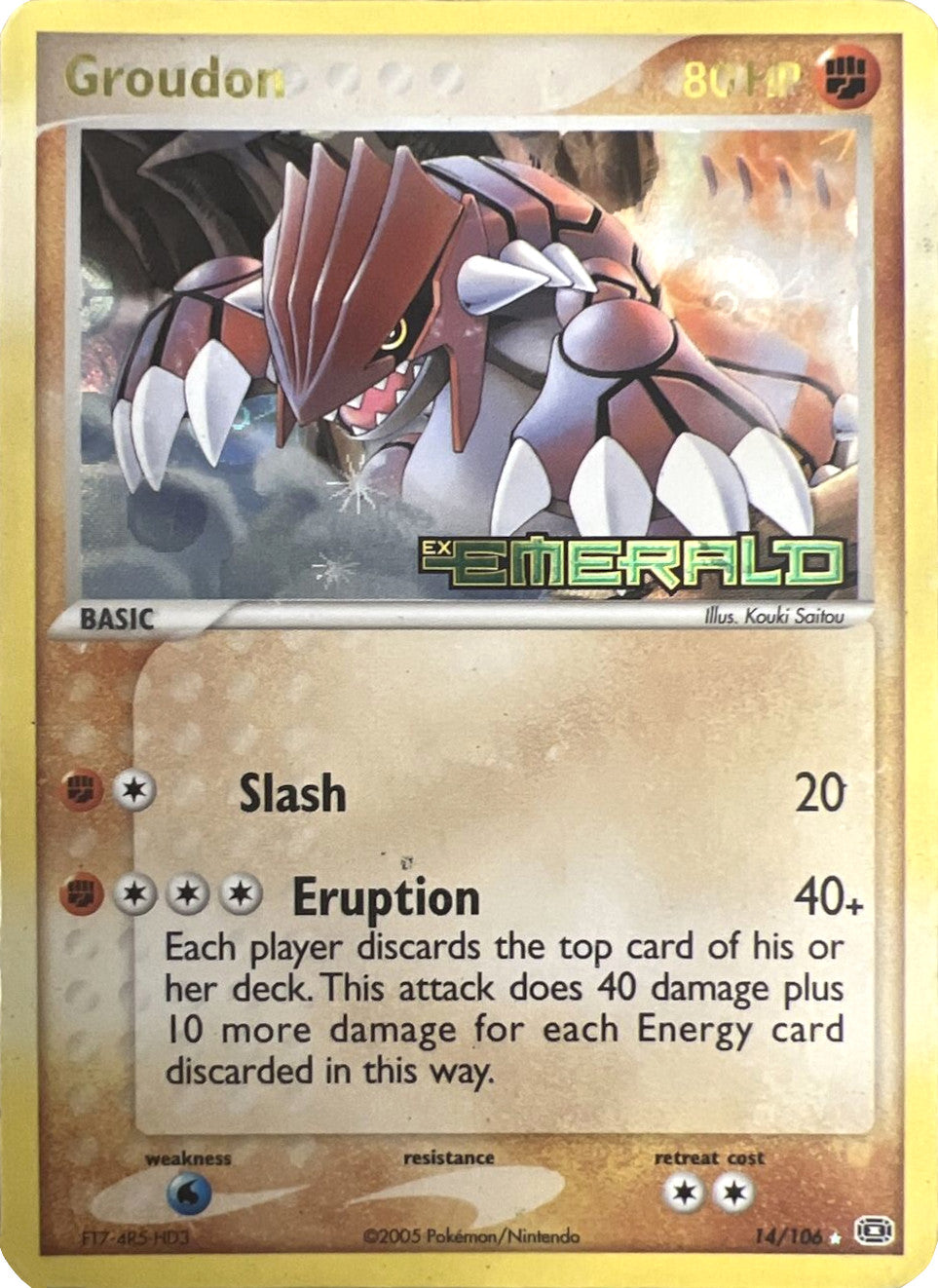 Groudon (14/106) (Stamped) [EX: Emerald] | Exor Games Dartmouth