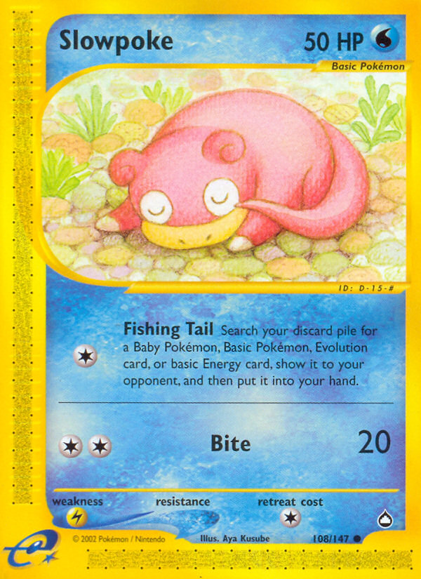 Slowpoke (108/147) [Aquapolis] | Exor Games Dartmouth