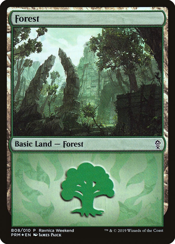 Forest (B08) [Ravnica Allegiance Guild Kit] | Exor Games Dartmouth