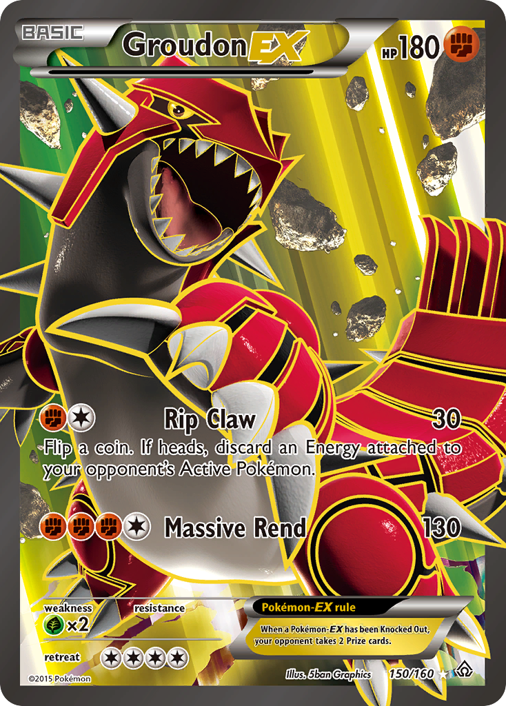 Groudon EX (150/160) [XY: Primal Clash] | Exor Games Dartmouth