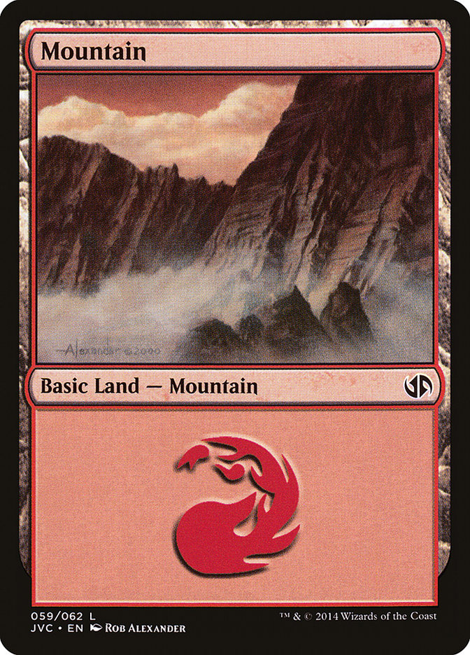 Mountain (61) [Duel Decks Anthology] | Exor Games Dartmouth