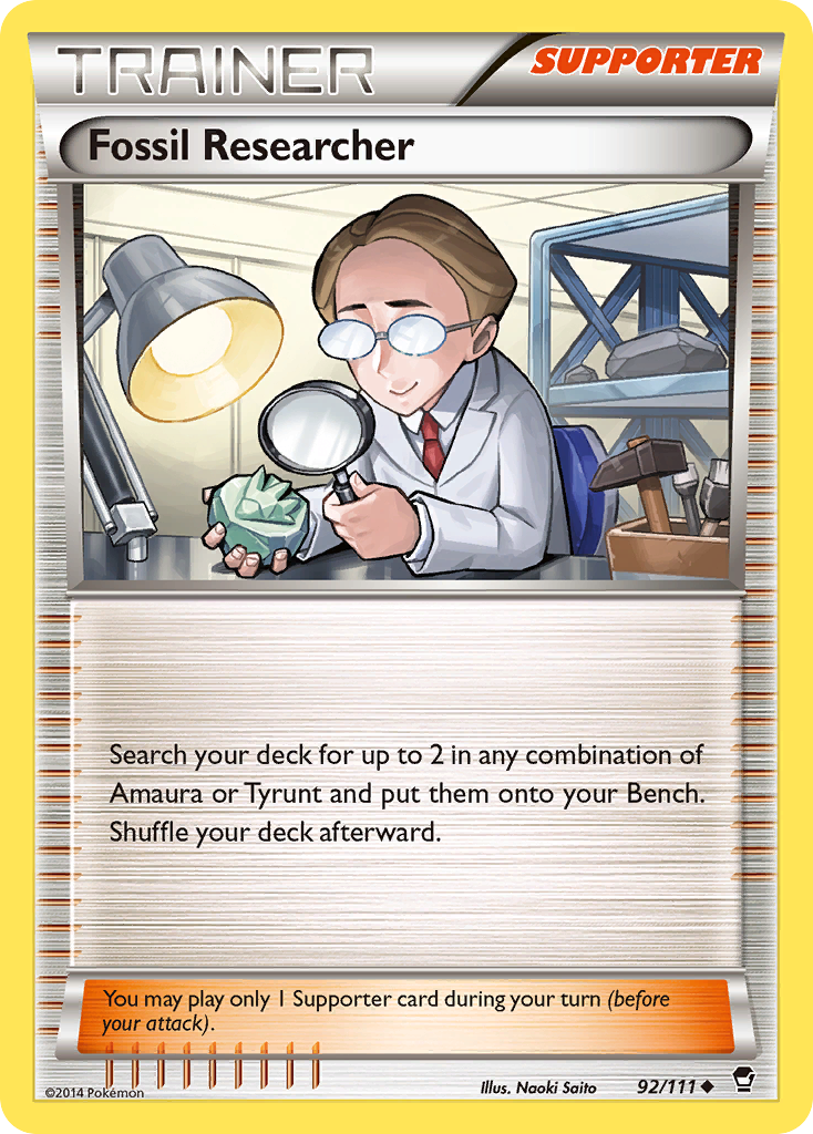 Fossil Researcher (92/111) [XY: Furious Fists] | Exor Games Dartmouth