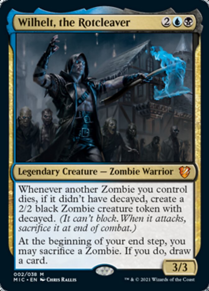 Wilhelt, the Rotcleaver (Display Commander) [Innistrad: Midnight Hunt Commander] | Exor Games Dartmouth