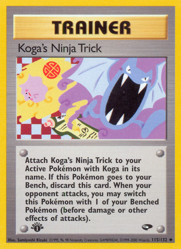 Koga's Ninja Trick (115/132) [Gym Challenge 1st Edition] | Exor Games Dartmouth