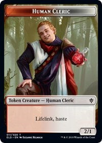 Human Cleric // Food (17) Double-sided Token [Throne of Eldraine Tokens] | Exor Games Dartmouth