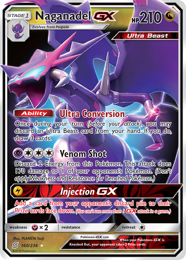 Naganadel GX (160/236) [Sun & Moon: Unified Minds] | Exor Games Dartmouth