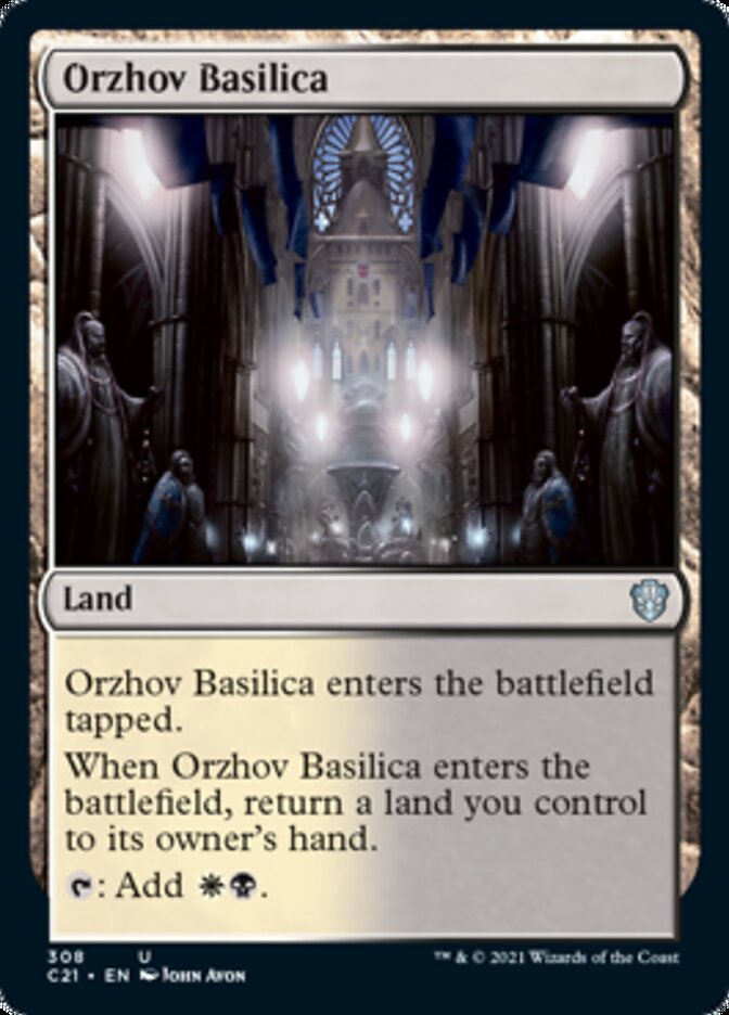 Orzhov Basilica [Commander 2021] | Exor Games Dartmouth