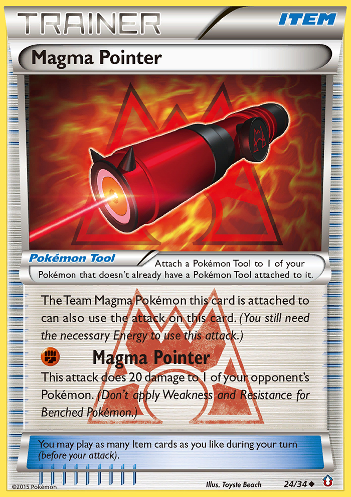 Magma Pointer (24/34) [XY: Double Crisis] | Exor Games Dartmouth