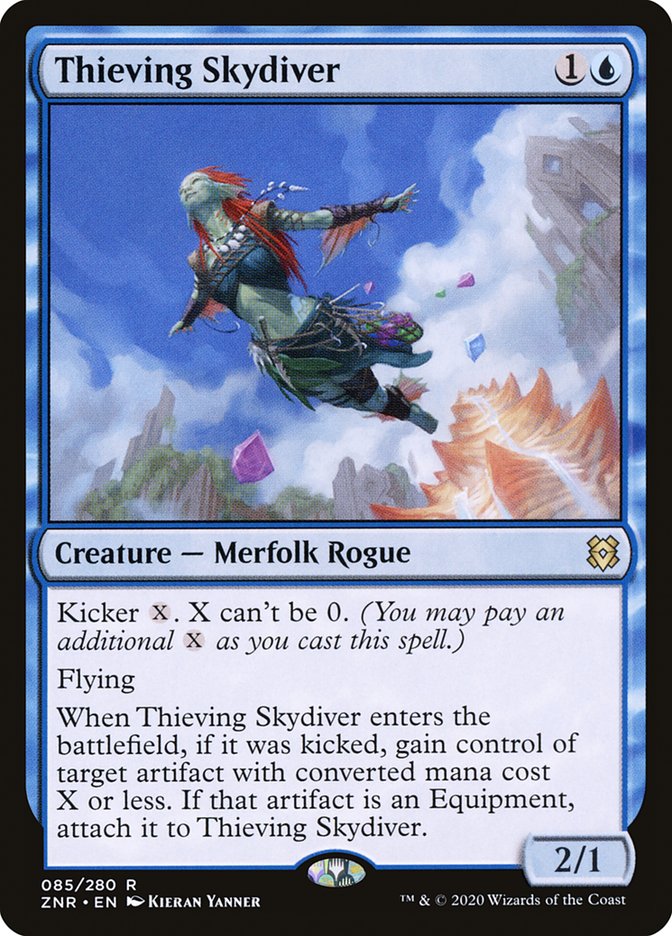 Thieving Skydiver [Zendikar Rising] | Exor Games Dartmouth