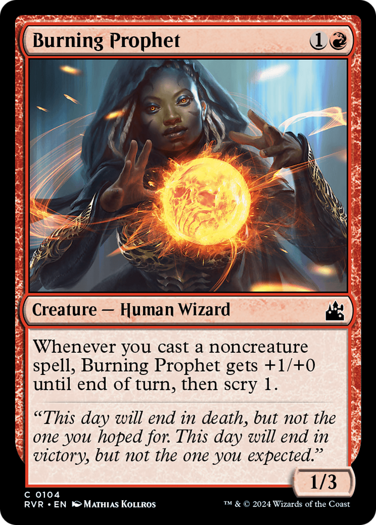 Burning Prophet [Ravnica Remastered] | Exor Games Dartmouth