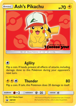 Ash's Pikachu (SM109) [Sun & Moon: Black Star Promos] | Exor Games Dartmouth