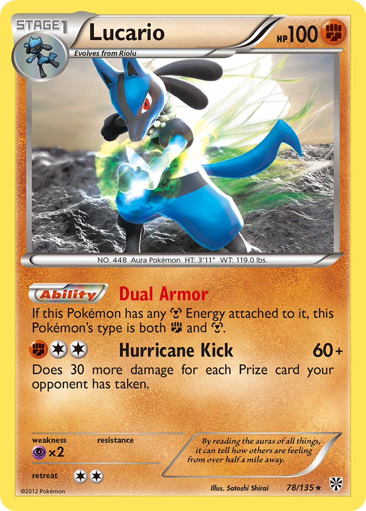 Lucario (78/135) [Black & White: Plasma Storm] | Exor Games Dartmouth