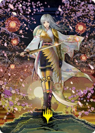 The Wandering Emperor 2 Art Card (Gold-Stamped Signature) [Kamigawa: Neon Dynasty Art Series] | Exor Games Dartmouth