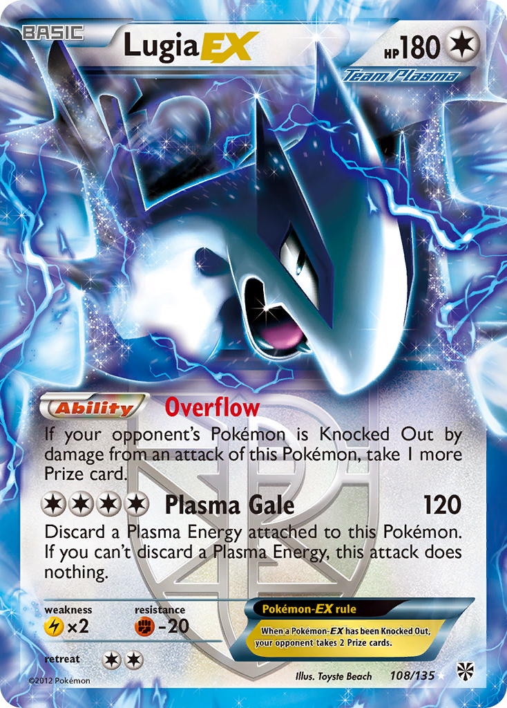 Lugia EX (108/135) [Black & White: Plasma Storm] | Exor Games Dartmouth