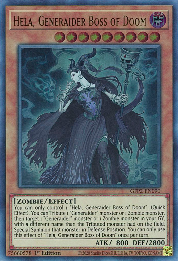 Hela, Generaider Boss of Doom [GFP2-EN090] Ultra Rare | Exor Games Dartmouth