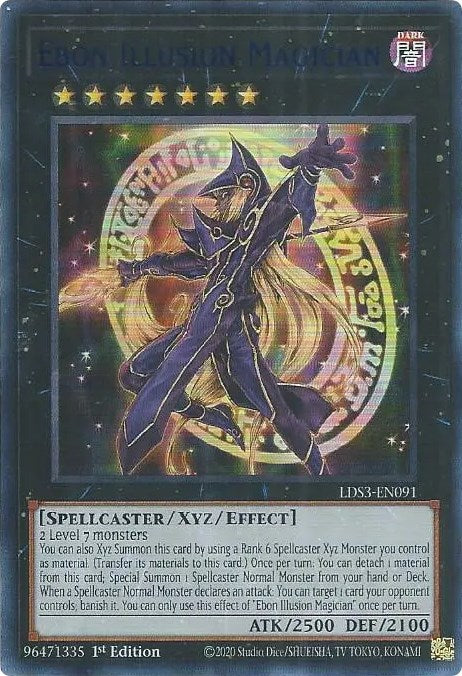 Ebon Illusion Magician (Blue) [LDS3-EN091] Ultra Rare | Exor Games Dartmouth