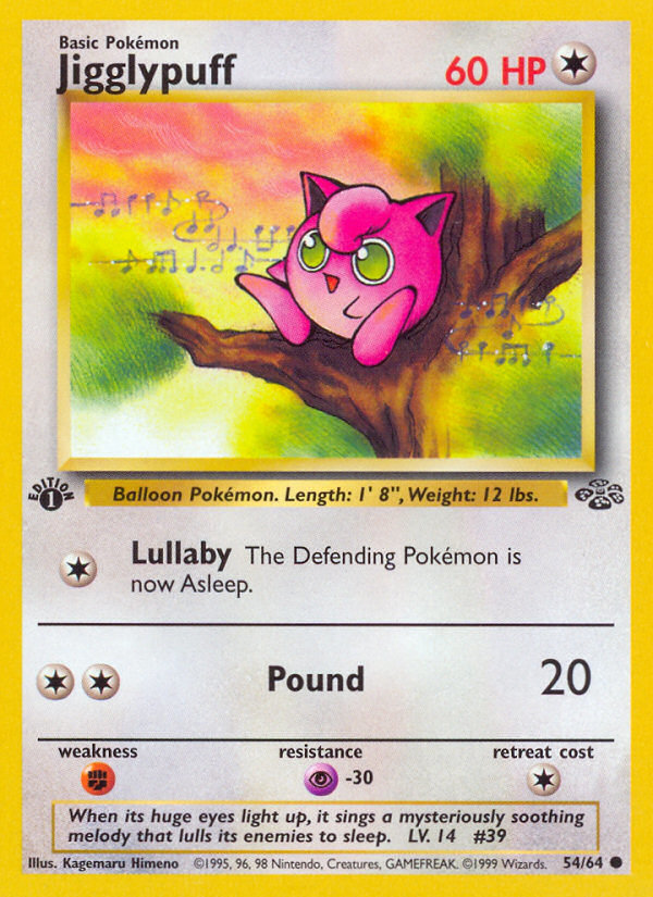 Jigglypuff (54/64) [Jungle 1st Edition] | Exor Games Dartmouth