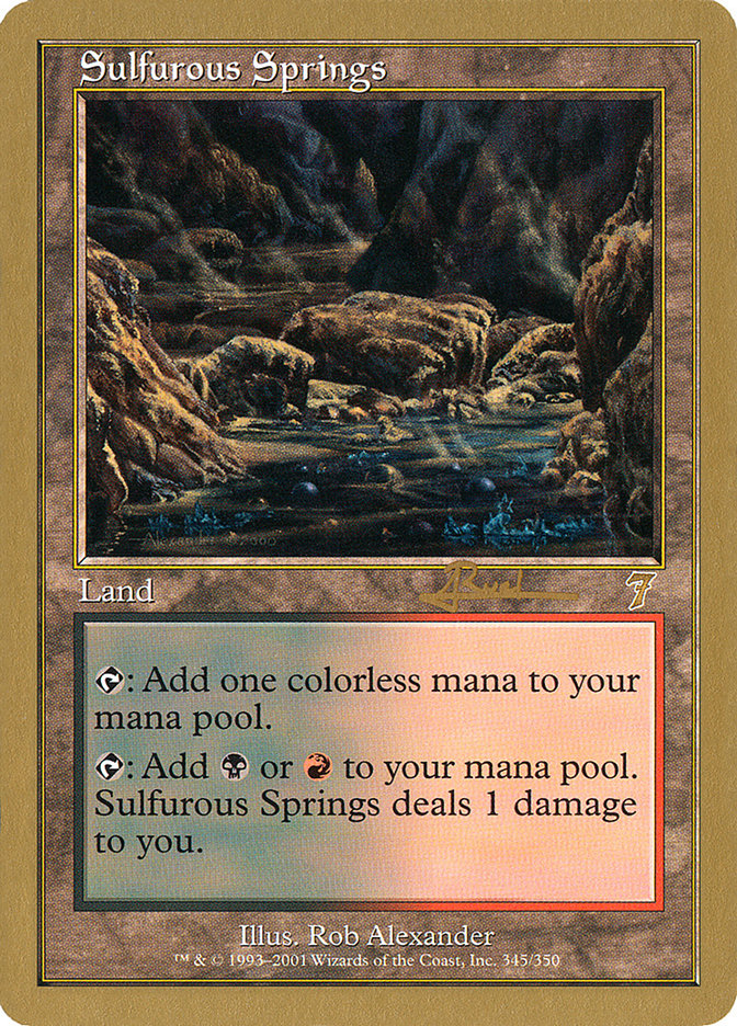 Sulfurous Springs (Antoine Ruel) [World Championship Decks 2001] | Exor Games Dartmouth