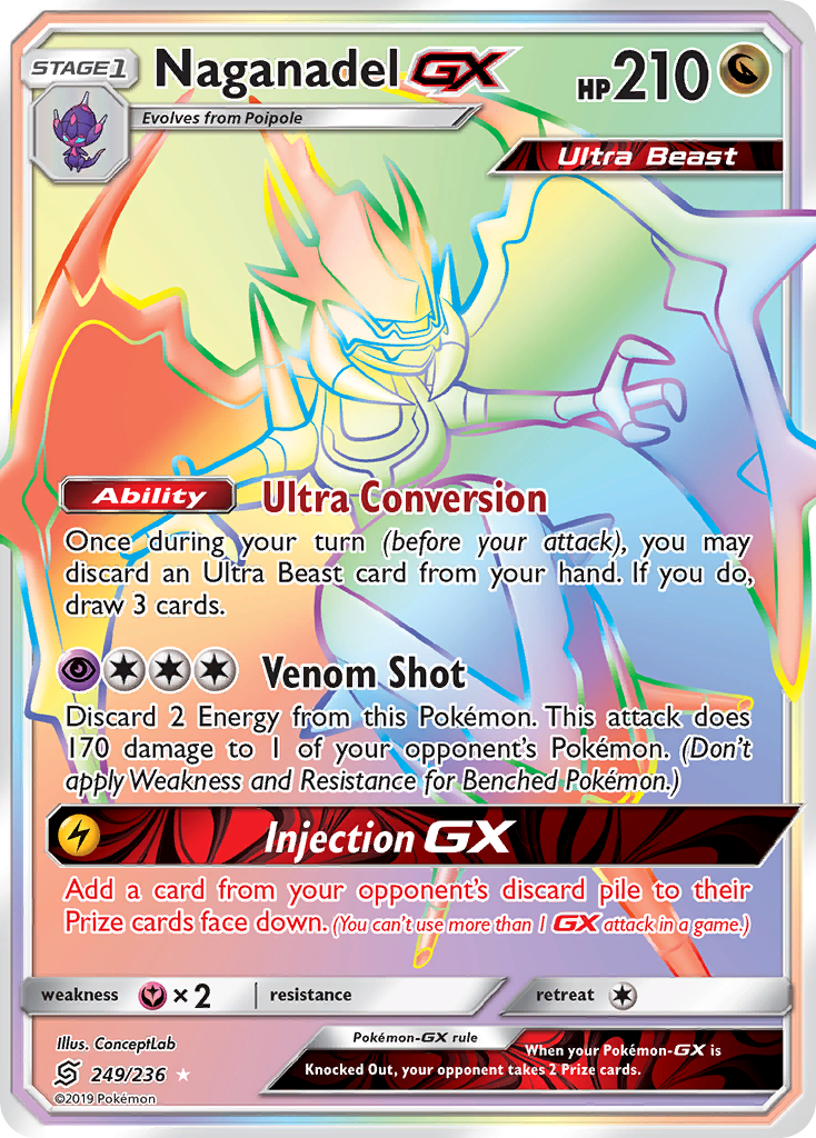 Naganadel GX (249/236) [Sun & Moon: Unified Minds] | Exor Games Dartmouth