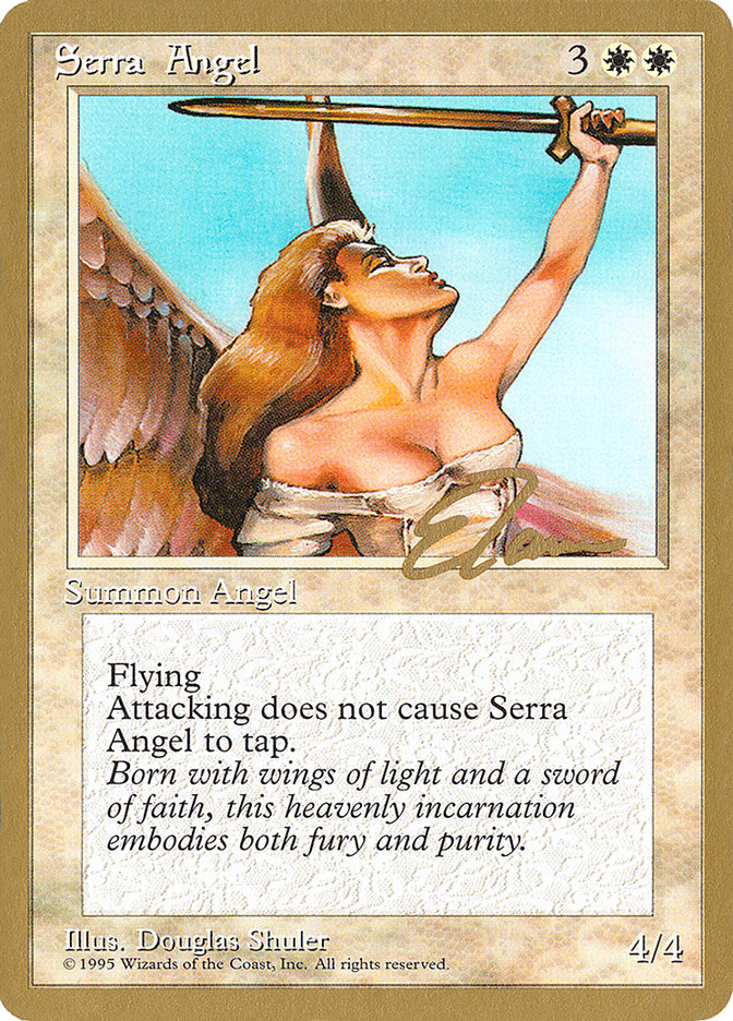 Serra Angel (Eric Tam) [Pro Tour Collector Set] | Exor Games Dartmouth