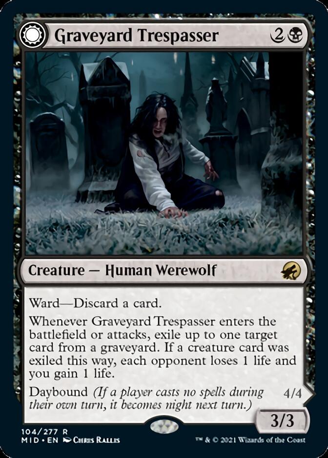 Graveyard Trespasser // Graveyard Glutton [Innistrad: Midnight Hunt] | Exor Games Dartmouth