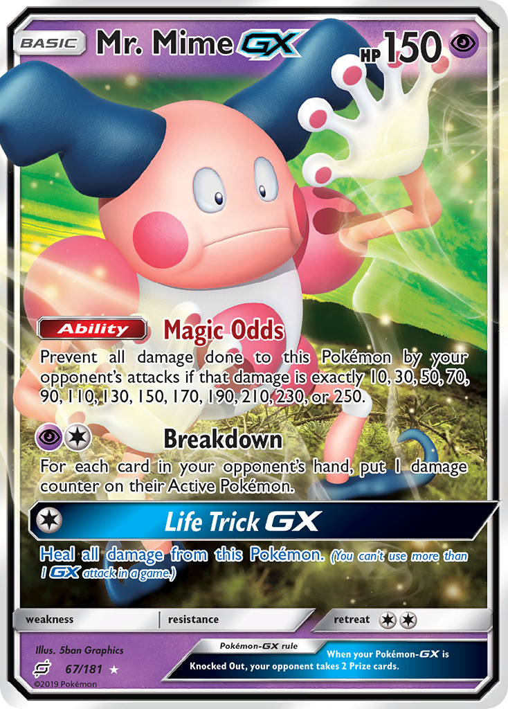 Mr. Mime GX (67/181) [Sun & Moon: Team Up] | Exor Games Dartmouth