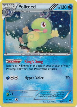 Politoed (18/111) (Cosmos Holo) [XY: Furious Fists] | Exor Games Dartmouth