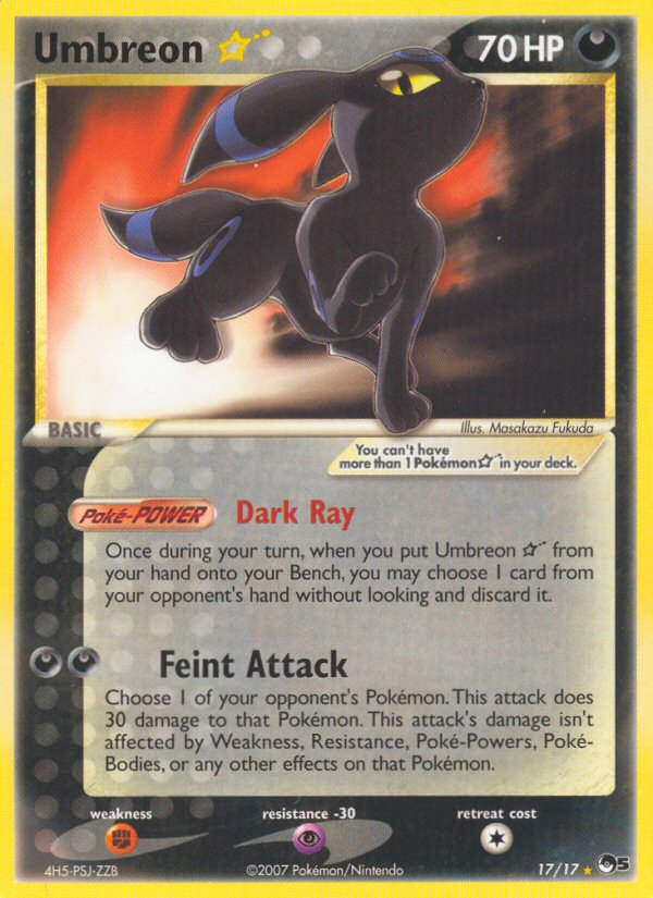 Umbreon Star (17/17) [POP Series 5] | Exor Games Dartmouth