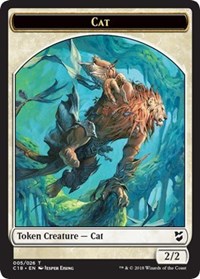 Cat // Soldier Double-sided Token [Commander 2018 Tokens] | Exor Games Dartmouth