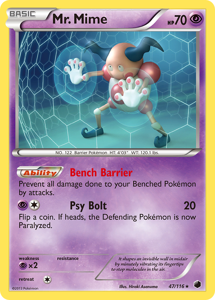 Mr. Mime (47/116) [Black & White: Plasma Freeze] | Exor Games Dartmouth