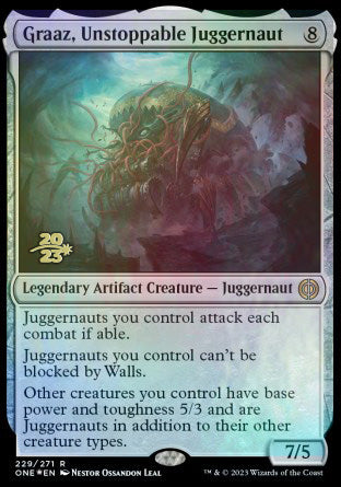 Graaz, Unstoppable Juggernaut [Phyrexia: All Will Be One Prerelease Promos] | Exor Games Dartmouth