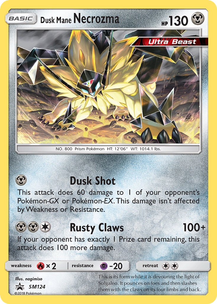 Dusk Mane Necrozma (SM124) [Sun & Moon: Black Star Promos] | Exor Games Dartmouth