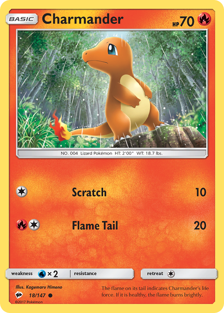 Charmander (18/147) [Sun & Moon: Burning Shadows] | Exor Games Dartmouth