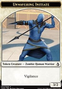 Unwavering Initiate // Wurm Token [Amonkhet Tokens] | Exor Games Dartmouth