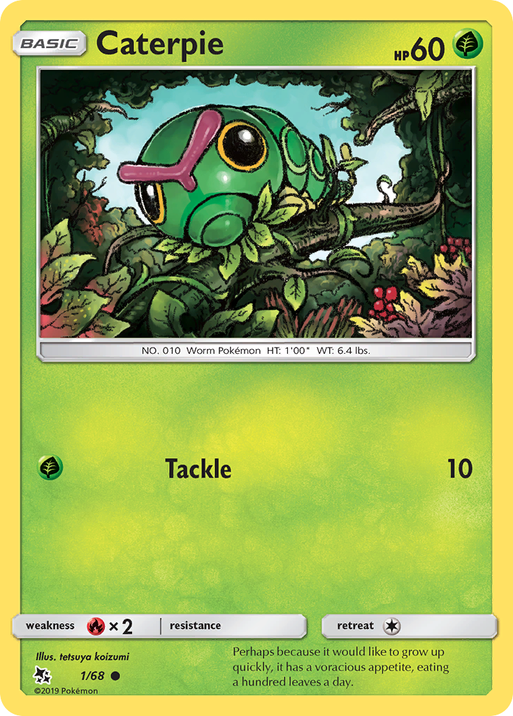 Caterpie (1/68) [Sun & Moon: Hidden Fates] | Exor Games Dartmouth