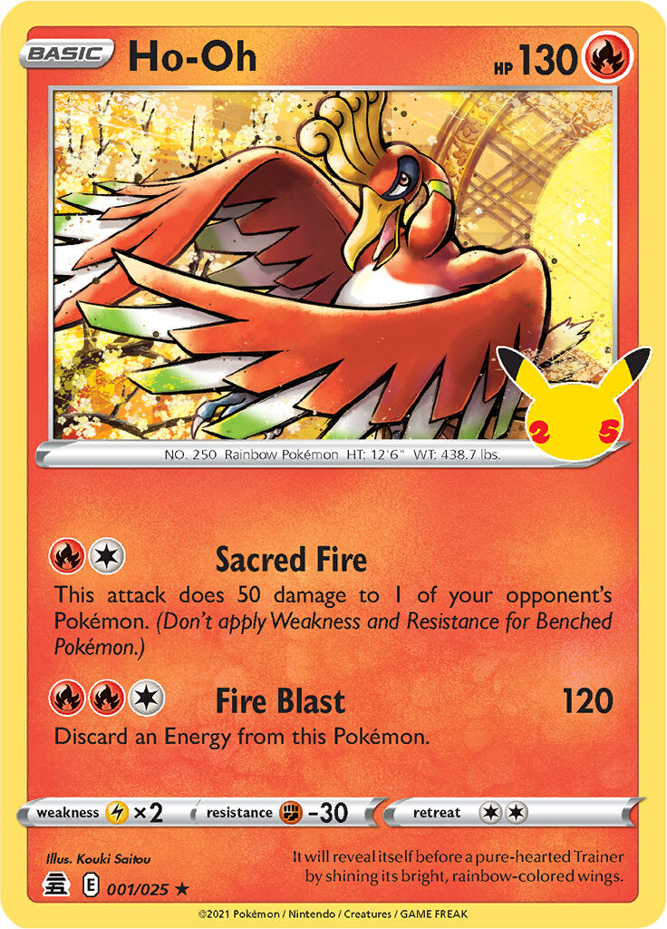 Ho-oh (001/025) [Celebrations: 25th Anniversary] | Exor Games Dartmouth