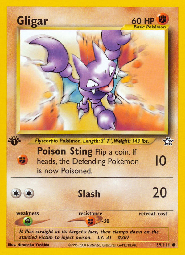 Gligar (59/111) [Neo Genesis 1st Edition] | Exor Games Dartmouth
