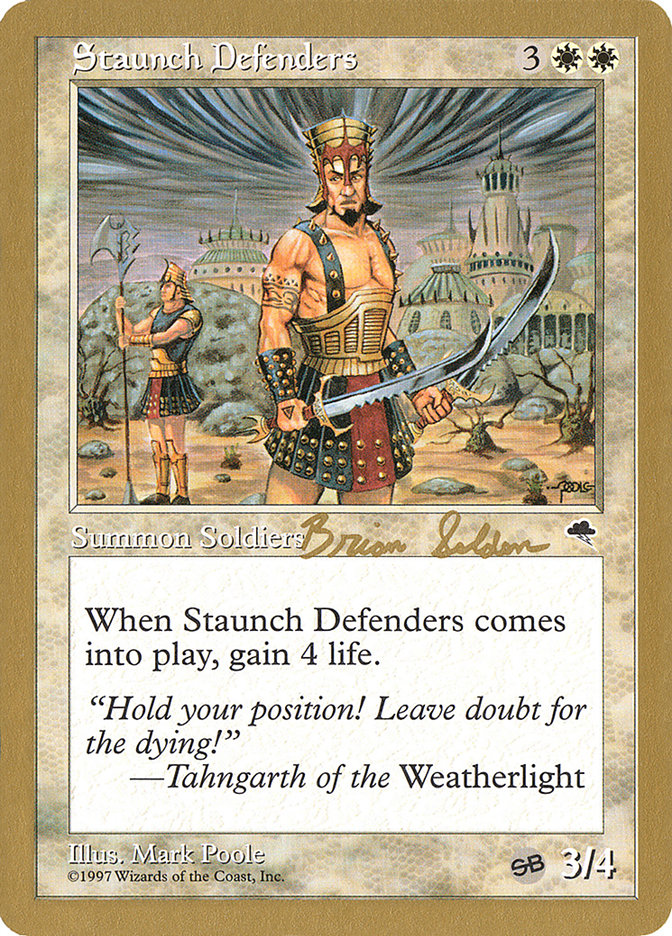Staunch Defenders (Brian Selden) (SB) [World Championship Decks 1998] | Exor Games Dartmouth