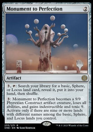 Monument to Perfection (Promo Pack) [Phyrexia: All Will Be One Promos] | Exor Games Dartmouth