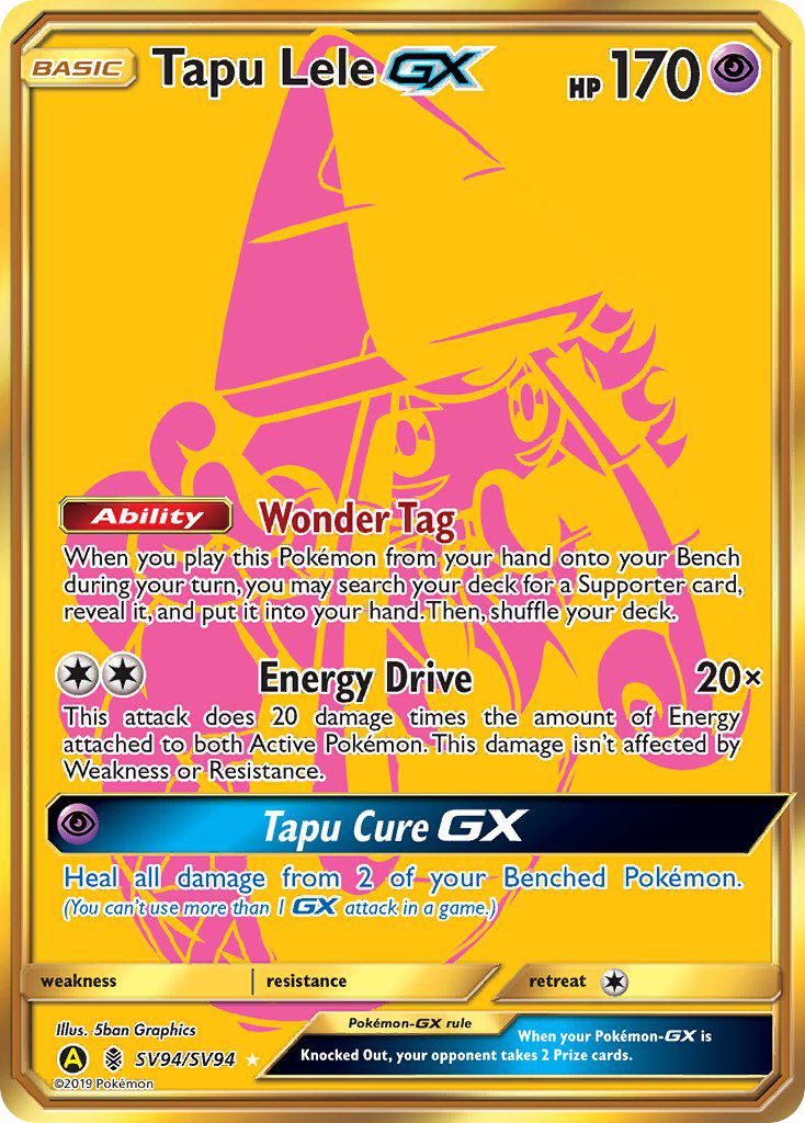 Tapu Lele GX (SV94/SV94) [Sun & Moon: Hidden Fates - Shiny Vault] | Exor Games Dartmouth