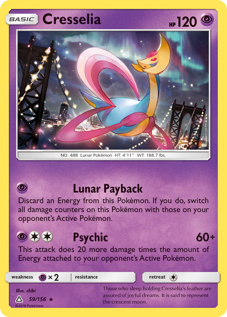 Cresselia (59/156) [Sun & Moon: Ultra Prism] | Exor Games Dartmouth