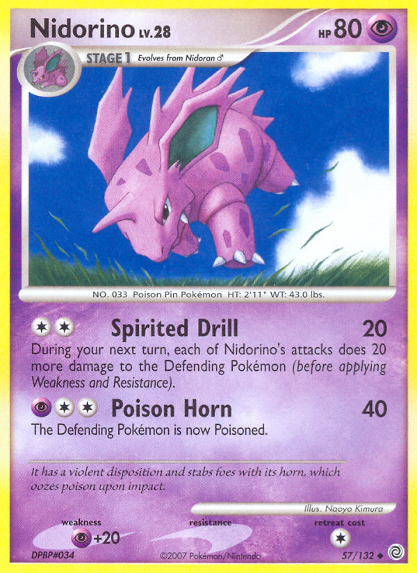 Nidorino (57/132) [Diamond & Pearl: Secret Wonders] | Exor Games Dartmouth