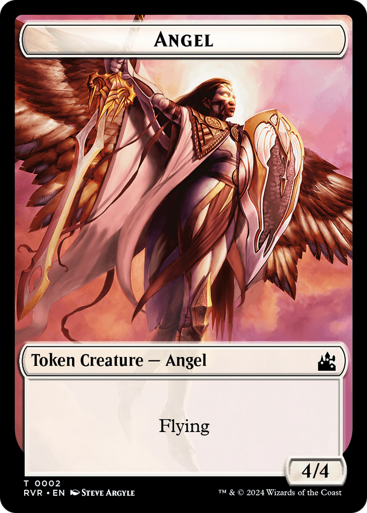 Angel Token (0002) [Ravnica Remastered Tokens] | Exor Games Dartmouth