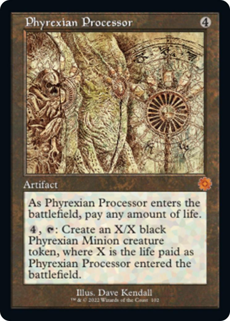 Phyrexian Processor (Retro Schematic) [The Brothers' War Retro Artifacts] | Exor Games Dartmouth