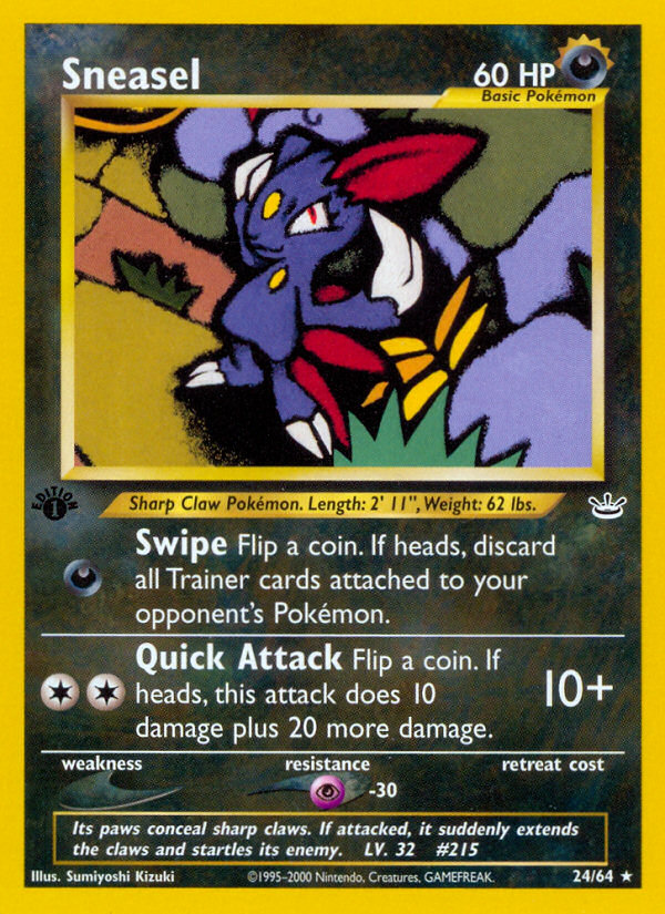 Sneasel (24/64) [Neo Revelation 1st Edition] | Exor Games Dartmouth