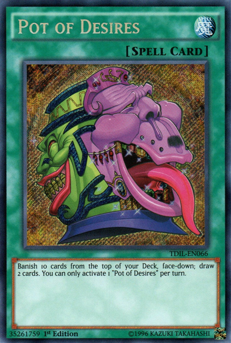 Pot of Desires [TDIL-EN066] Secret Rare | Exor Games Dartmouth