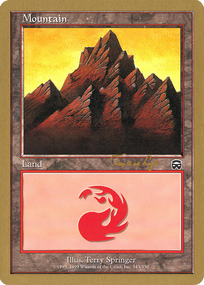 Mountain (343) (Tom van de Logt) [World Championship Decks 2001] | Exor Games Dartmouth