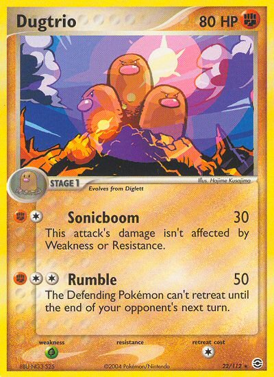 Dugtrio (22/112) [EX: FireRed & LeafGreen] | Exor Games Dartmouth