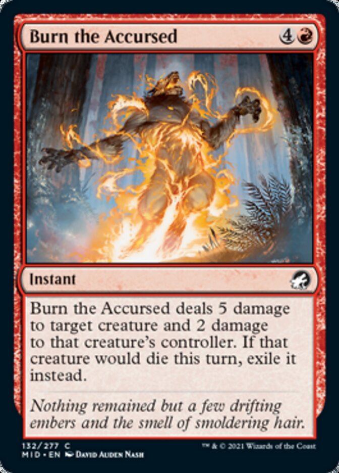 Burn the Accursed [Innistrad: Midnight Hunt] | Exor Games Dartmouth