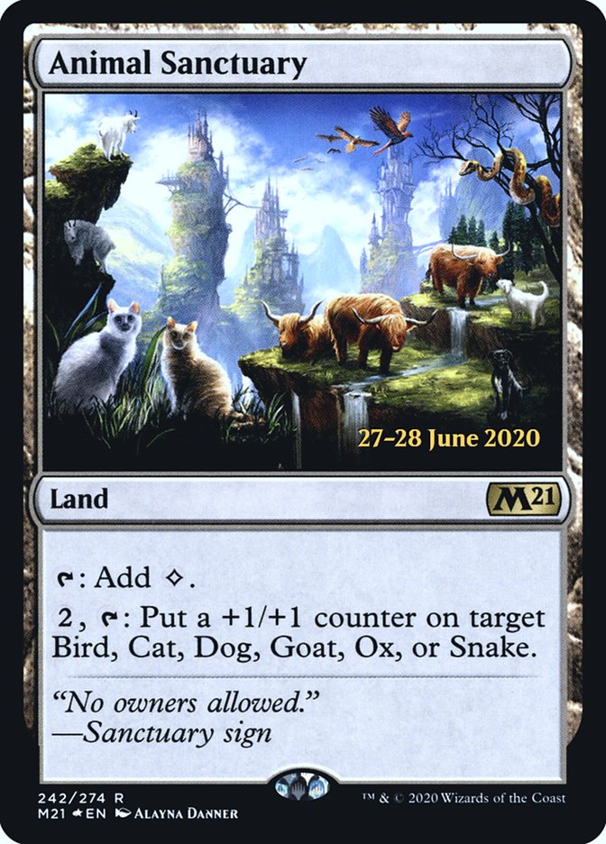 Animal Sanctuary  [Core Set 2021 Prerelease Promos] | Exor Games Dartmouth